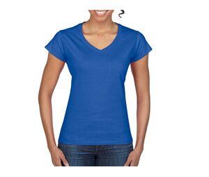Gildan GN647 - Damen T-Shirt mit V-Ausschnitt aus 100% Baumwolle Royal