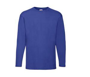 Fruit of the Loom SC233 - Herren Langarm T-Shirt 100% Baumwolle Royal Blue