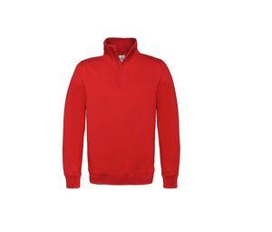 B&C BCID4 - Zip-Sweatshirt Red