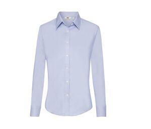Fruit of the Loom SC401 - LADIES LONG SLEEVE OXFORD SHIRT Oxford Blue