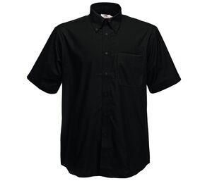 Fruit of the Loom SC405 - SHORT SHIRT OXFORD SHIRT Schwarz