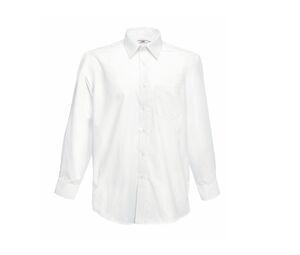 Fruit of the Loom SC410 - Herren Popeline Shirt Weiß