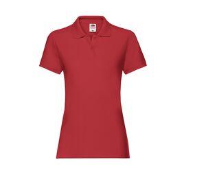 Fruit of the Loom SC386 - Damen Baumwollpoloshirt Red