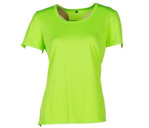 Sans Étiquette SE101 - Sport T-Shirt Damen Fluorescent Yellow