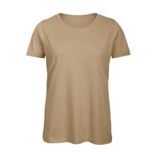 B&C BC02T - Damen T-Shirt aus 100% Baumwolle  Sand