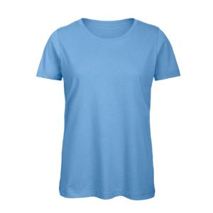 B&C BC02T - Damen T-Shirt aus 100% Baumwolle  Sky