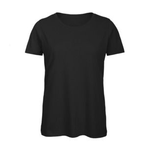 B&C BC02T - Damen T-Shirt aus 100% Baumwolle  Schwarz