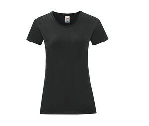 Fruit of the Loom SC151 - LADIES ICONIC 150 T Schwarz