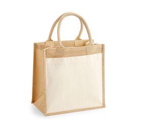 Westford mill WM426 - COTTON PUCKET JUTE MIDI TOTE