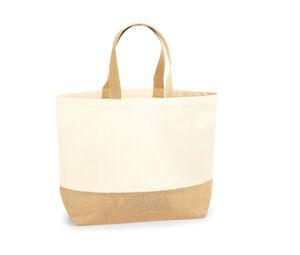 Westford mill WM452 - JUTE BASE CANVAS TOTE XL