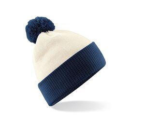 Beechfield BF451 - SNOWSTAR® TWO-TONE BEANIE Off White / French Navy
