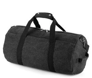 Bag Base BG655 - VINTAGE CANVAS BARREL BAG Vintage Black