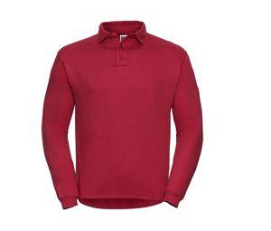 Russell JZ012 - Herren Polokragen Sweatshirt Classic Red