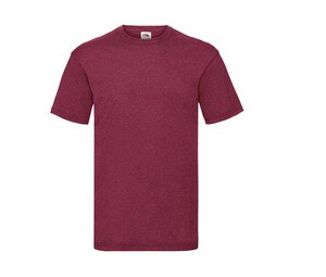 Fruit of the Loom SC230 - T-Shirt Herren Kurzarm Vintage Heather Red