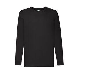Fruit of the Loom SC6107 - KIDS VALUEWEIGHT LONG SLEEVE T Schwarz