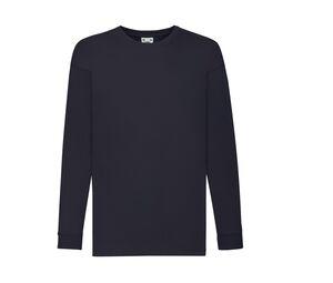 Fruit of the Loom SC6107 - KIDS VALUEWEIGHT LONG SLEEVE T Deep Navy