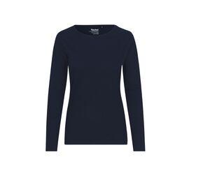 Neutral O81050 - T-shirt Frauen Langarm Navy