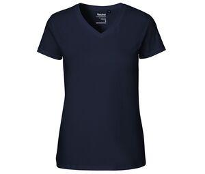 Neutral O81005 - Damen T-Shirt mit V-Ausschnitt Navy