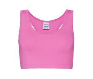 Just Cool JC017 - WOMEN'S COOL SPORTS CROP TOP Electric Pink