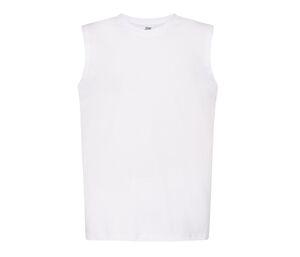 JHK JK406 - Ärmelloses Herren-T-Shirt Weiß