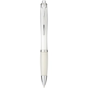 PF Concept 107078 - Nash Kugelschreiber mit farbigem Schaft und Griff Weiß