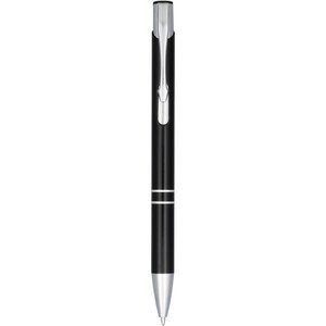 PF Concept 107163 - Moneta Druckkugelschreiber aus eloxierterm Aluminium Solid Black