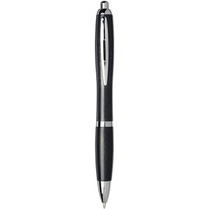 PF Concept 107379 - Nash Kugelschreiber aus Weizenstroh mit Chromspitze Solid Black