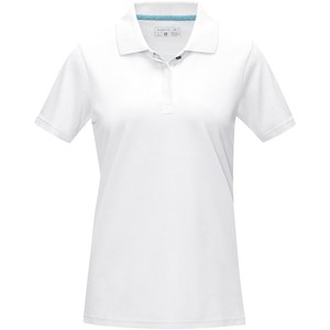 Elevate NXT 37509 - Graphite Poloshirt aus GOTS-zertifizierter Bio-Baumwolle für Damen Weiß