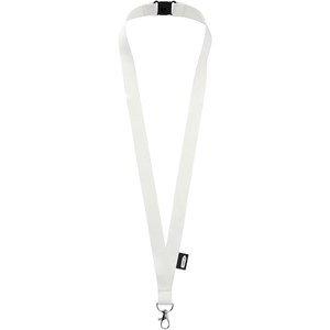 PF Concept 102517 - Tom Schlüsselband aus recyceltem PET Kunststoff mit Sicherheitsverschluss Weiß
