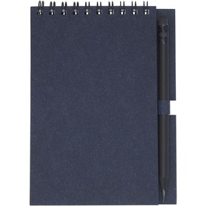 PF Concept 107750 - Luciano Eco Notizbuch mit Spiralbindung mit Stift – klein Dark Blue