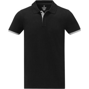 Elevate Life 38110 - Morgan Polo für Herren, zweifarbig Solid Black