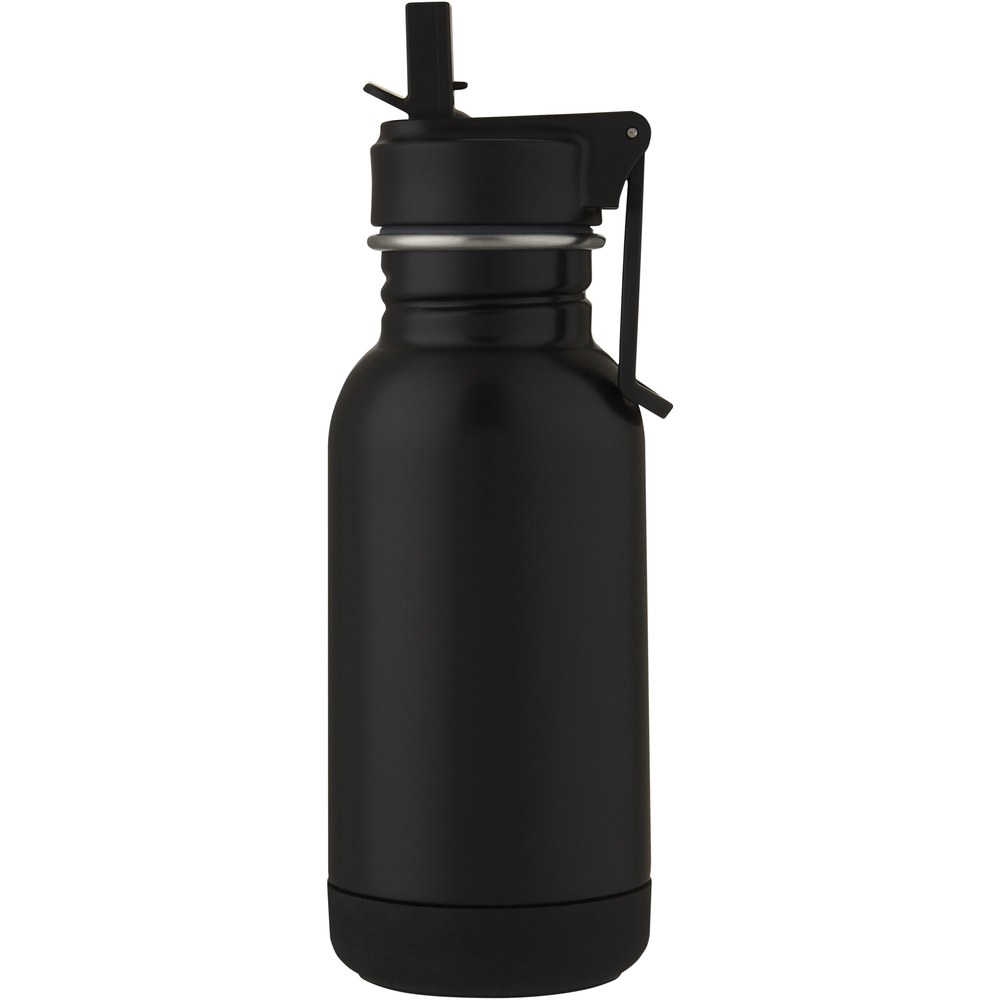PF Concept 100674 - Lina 400 ml Sportflasche aus Edelstahl mit Strohhalm und Schlaufe