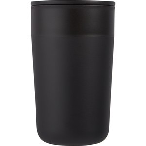 PF Concept 100731 - Nordia 400 ml doppelwandiger Becher aus Recyclingmaterial Solid Black