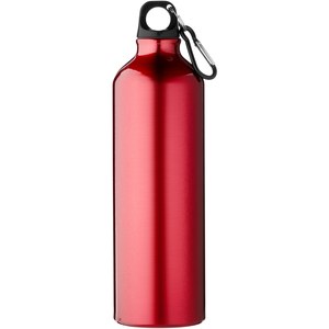 PF Concept 100739 - Oregon 770 ml RCS-zertifizierte Trinkflasche aus recyceltem Aluminium mit Karabinerhaken Red