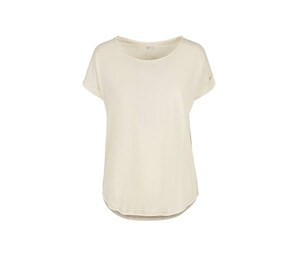 Build Your Brand BY036 - Damen T-Shirt mit langem Rücken White Sand