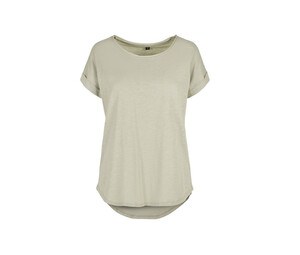 Build Your Brand BY036 - Damen T-Shirt mit langem Rücken Soft Salvia