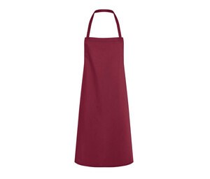 KARLOWSKY KYLS5 - Polycotton bib apron Bordeaux