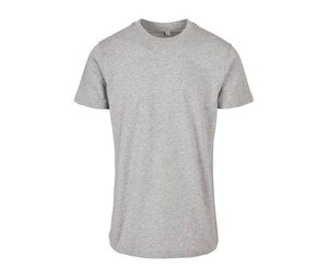 BUILD YOUR BRAND BYB010 - BASIC ROUND NECK T-SHIRT Heather Grey