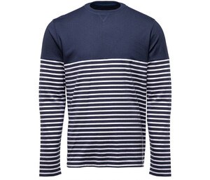 PEN DUICK PK201 - Long sleeve striped t-shirt Navy / Weiß