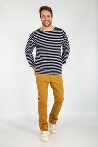 Armor lux AM526 - SHIRT IM MARINE-STIL "BEG MEIL"