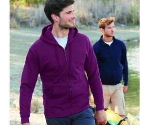 Fruit of the Loom SC374 - Herren-Kapuzenpullover mit Reißverschluss