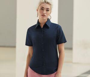 Fruit of the Loom SC406 - LADIES SHORT SLEEVE OXFORD SHIRT