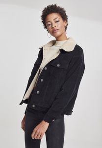 Urban Classics TB2376C - Sherpa-Cordjacke in Übergröße für Damen